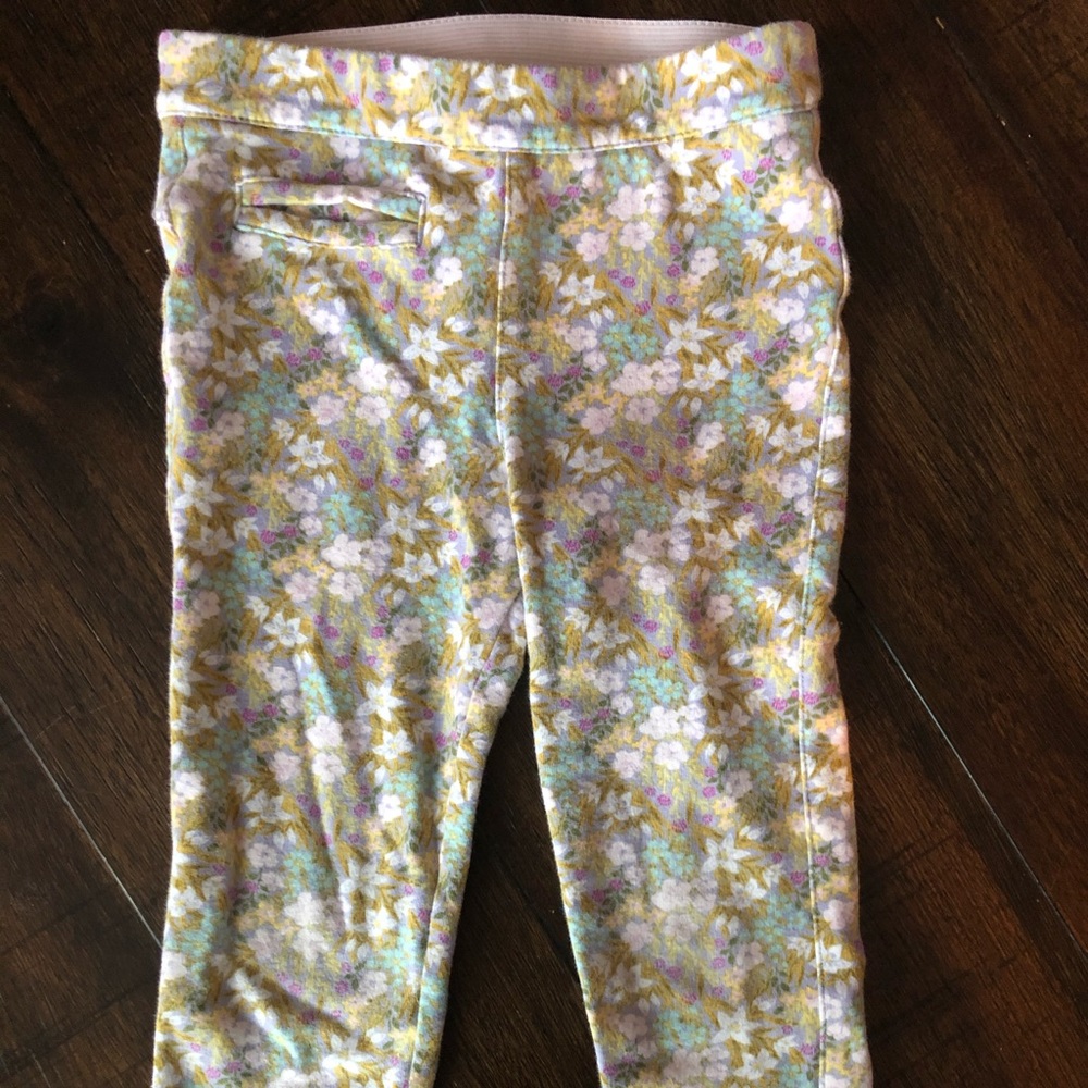 Girls Floral Leggings